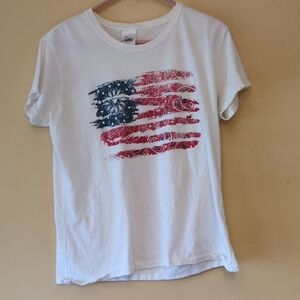 T-Shirt with Flag Design